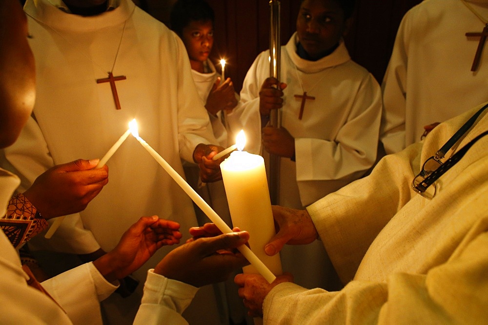 Easter vigil at Le Blanc Mesnil, France, Europe