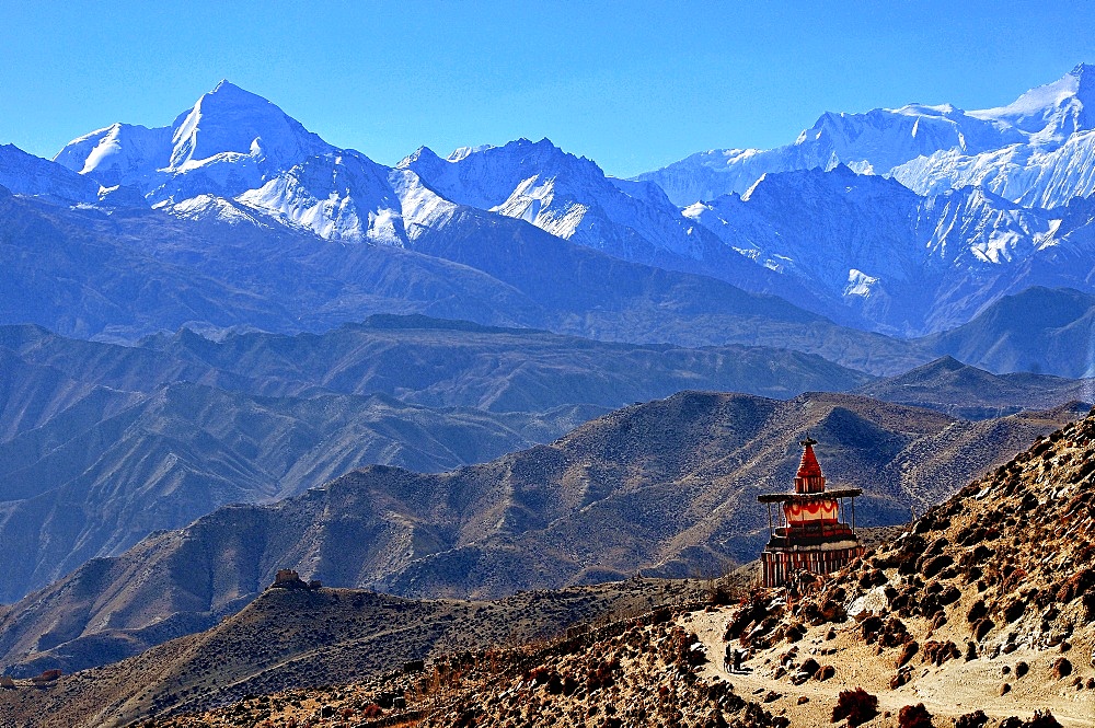 Annapurna landscape, Mustang, Nepal, Himalayas, Asia