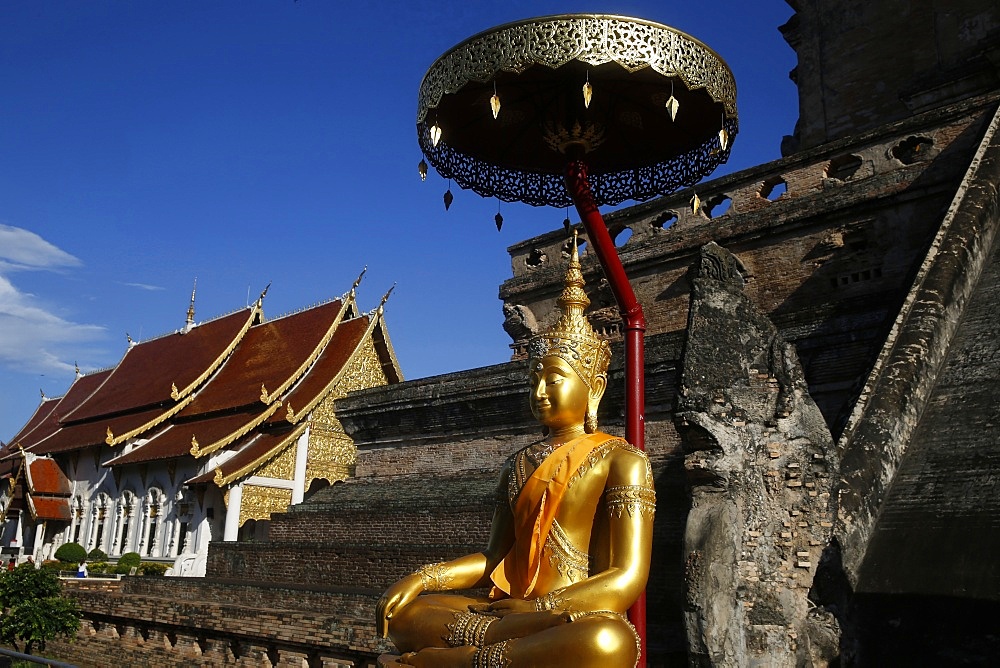 Wat Chedi Luang, Chiang Mai, Thailand, Southeast Asia, Asia