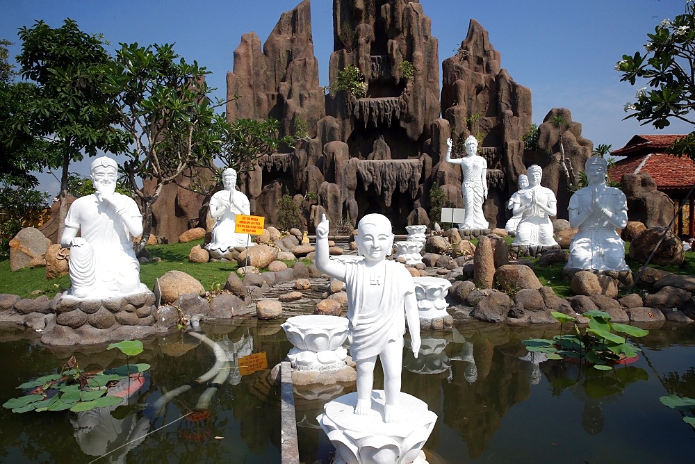 Statue of Prince Siddhartha Gautama, the Buddha, as a child, Chua Thien Lam Go Pagoda, Tay Ninh, Vietnam, Indochina, Southeast Asia, Asia