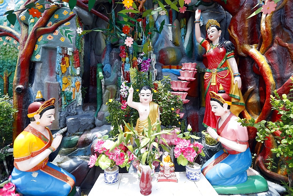 Prince Siddhartha Gautama, Buddha as a child, Phap Van Buddhist Temple, Ho Chi Minh City, Vietnam, Indochina, Southeast Asia, Asia