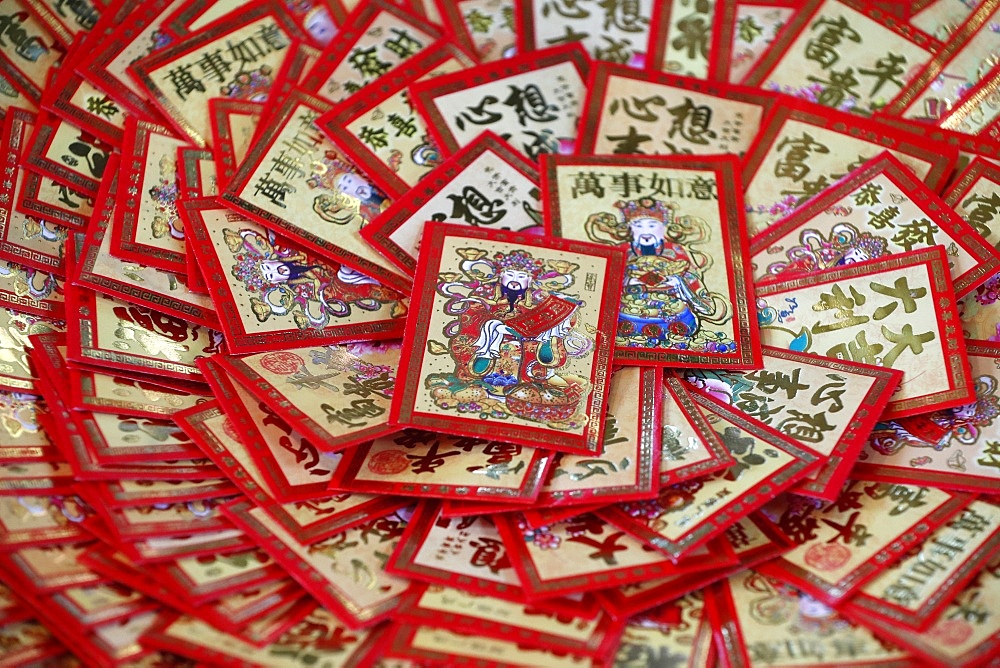 Red envelopes (hongbao) for Chinese New Year, France, Europe