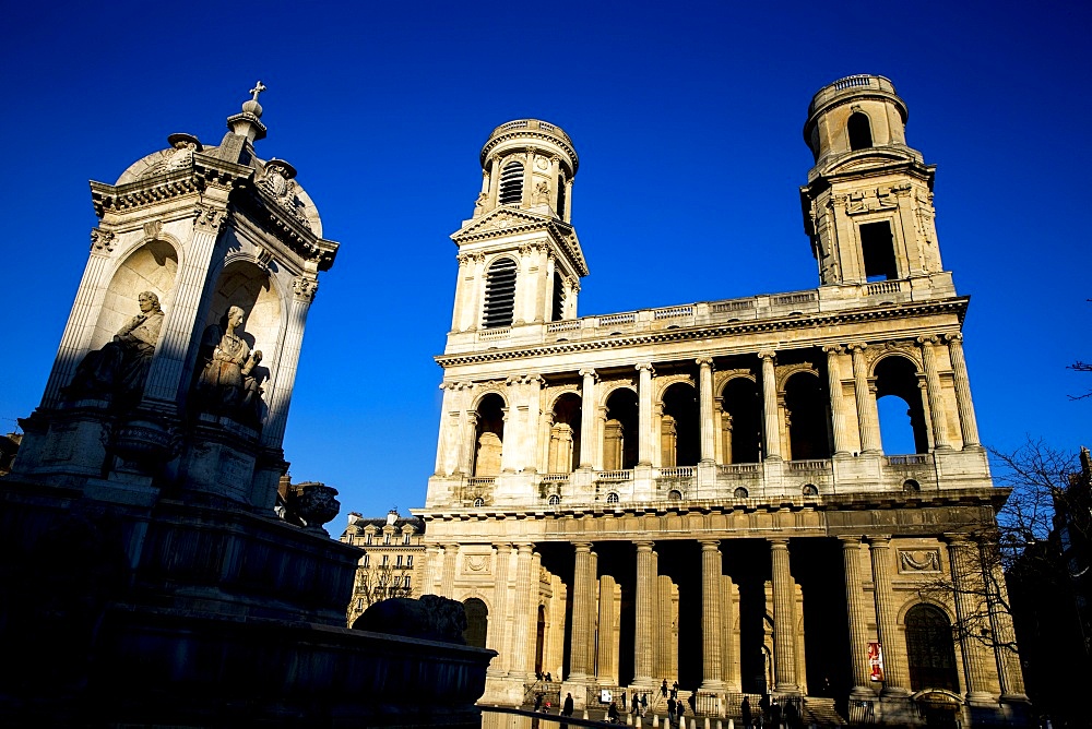 Saint Sulpice Catholic Basilica, Paris, France, Europe