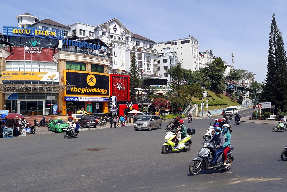 The center of Dalat, Dalat, Vietnam, Indochina, Southeast Asia, Asia