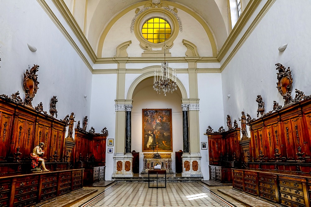 Sacristy built in 1720 by Dominican architect G.B. Ondars, San Domenico Church Sacristy, Palermo, Sicily, Italy, Europe