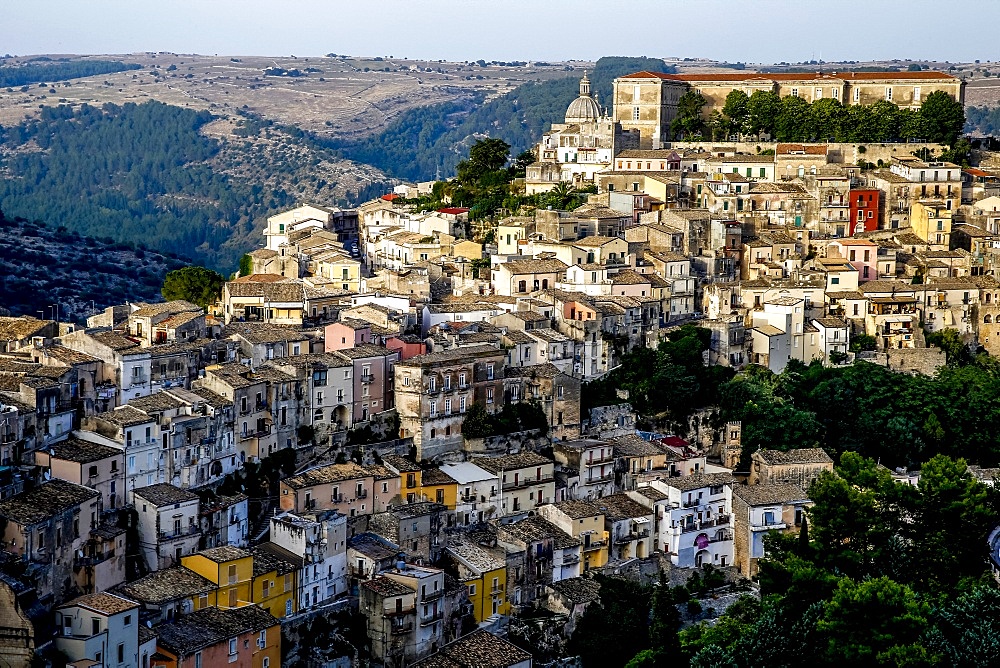 View of Ragusa Ibla, UNESCO World Heritage Site, Sicily, Italy, Mediterranean, Europe