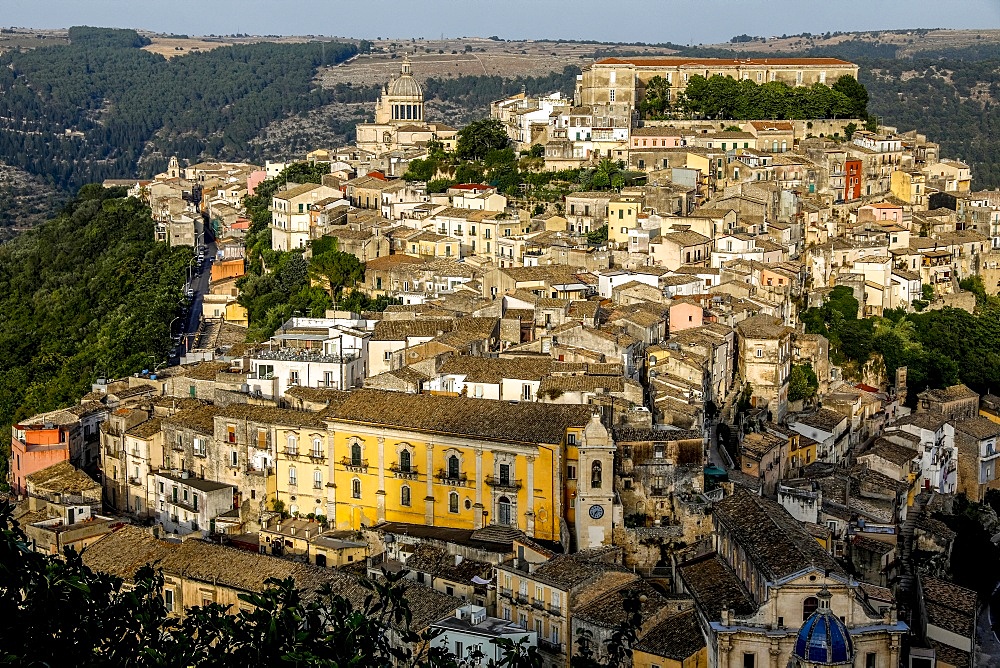 View of Ragusa Ibla, UNESCO World Heritage Site, Sicily, Italy, Mediterranean, Europe