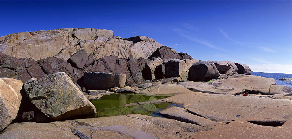 Rocks at Bohuslan, Maskar, Koster Islands, Sweden, Scandinavia, Europe