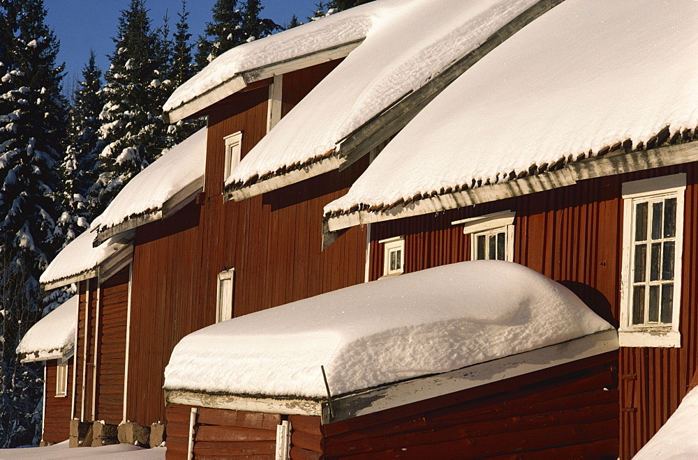 Barn at Lorenseter, Nordmarka, Oslo, Norway, Scandinavia, Europe