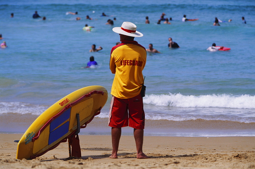 Life guard, Avalon Beach, New South Wales, Australia, Pacific