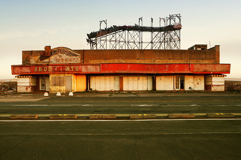 Derelict Amusement park, North Wales, United Kingdom, Europe