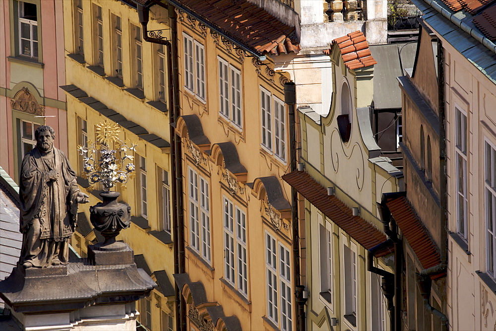 Street of the Jewish ghetto in Prague, Czech Republic, Europe