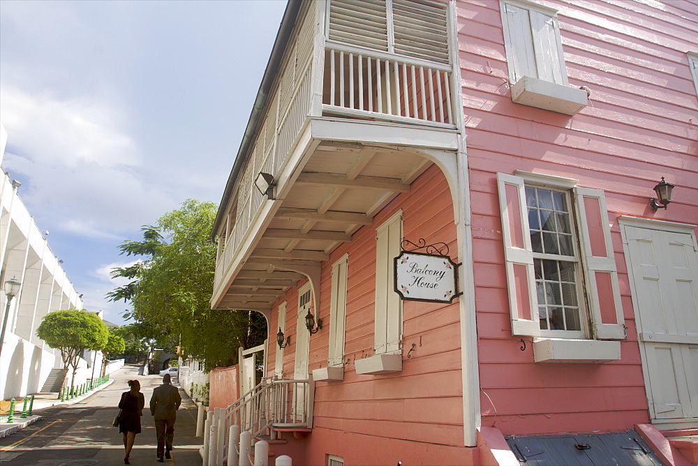 The famous Balcony House, the oldest house in Nassau, Bahamas, West Indies, Caribbean, Central America