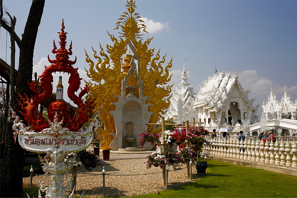 New Temple in Chiang Rai, Thailand, Southeast Asia, Asia