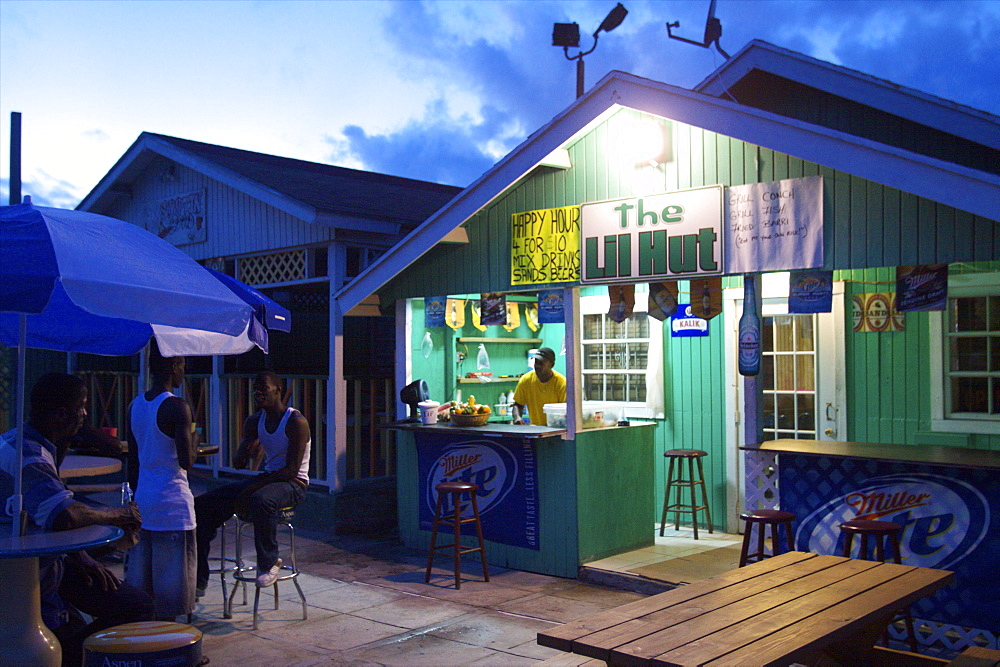 Small restaurant called The Lil Hut, Nassau, Bahamas, West Indies, Caribbean, Central America