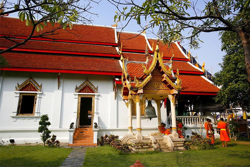 Wat Chiang Man temple, in the center of Chiang Mai, Thailand, Southeast Asia, Asia