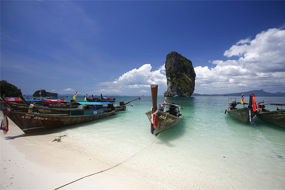 Hat Tham Phra Nang beach, in the Gulf of Krabi, Thailand, Southeast Asia, Asia