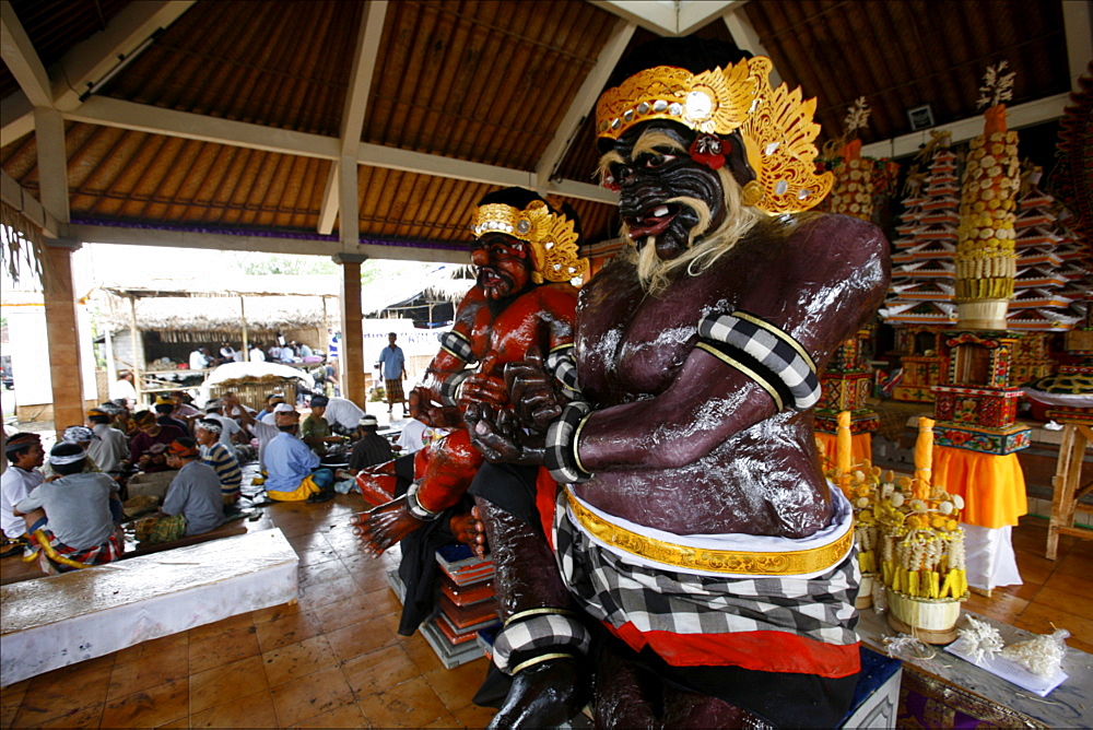 Ceremony in a temple, Bali, Indonesia, Southeast Asia, Asia