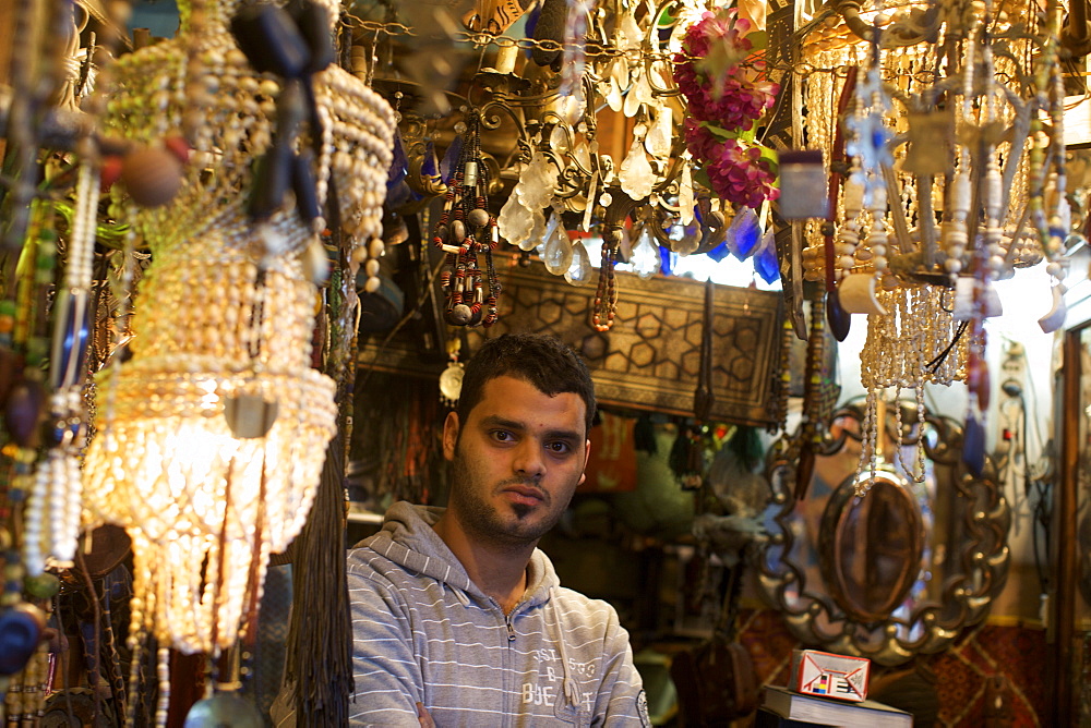 A small shop in the suk in the medina of Tripoli, Libya, North Africa, Africa