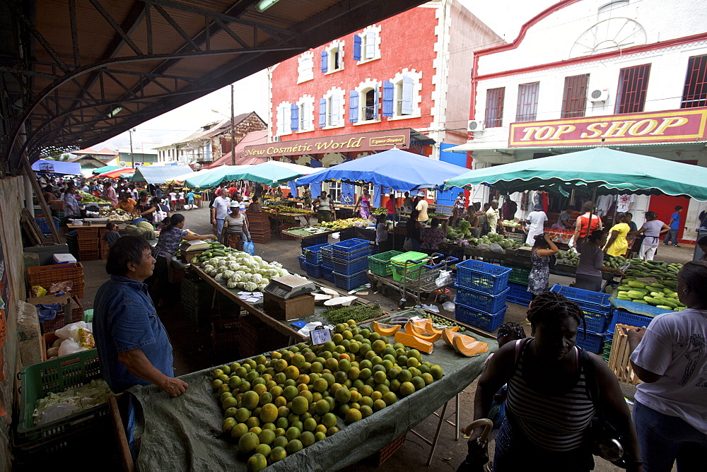 At the market of Cayenne, French Guiana, South America