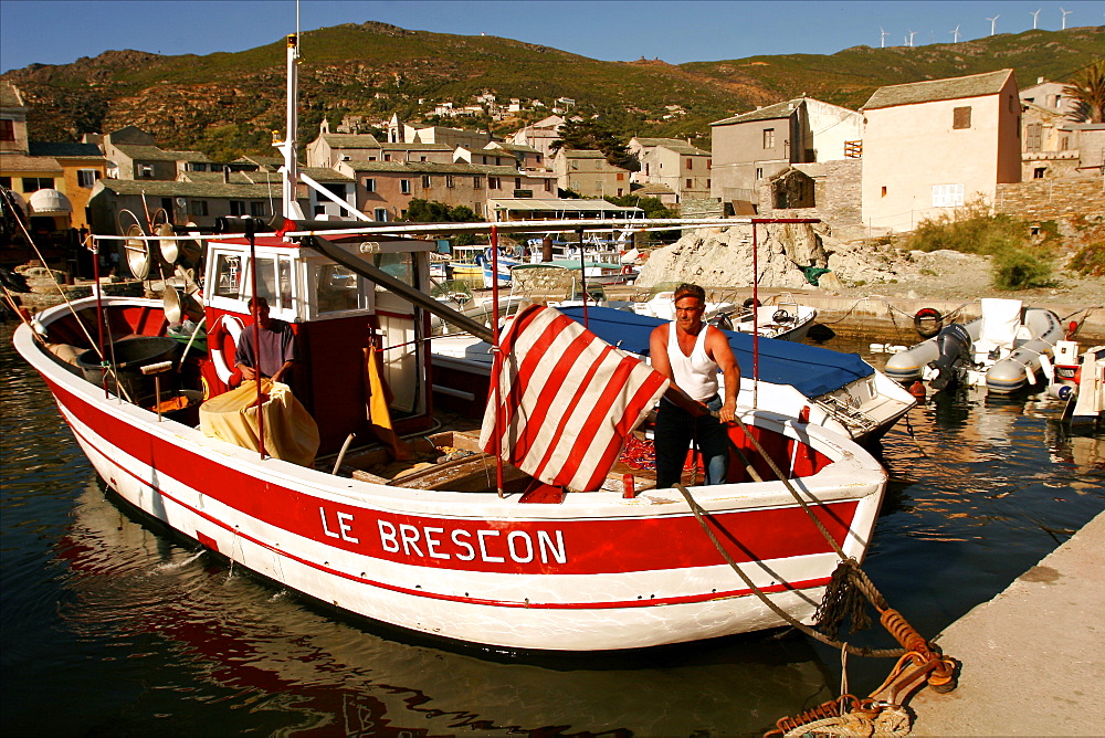 The small village of Centuri in Cap-Corse, Corsica, France, Mediterranean, Europe