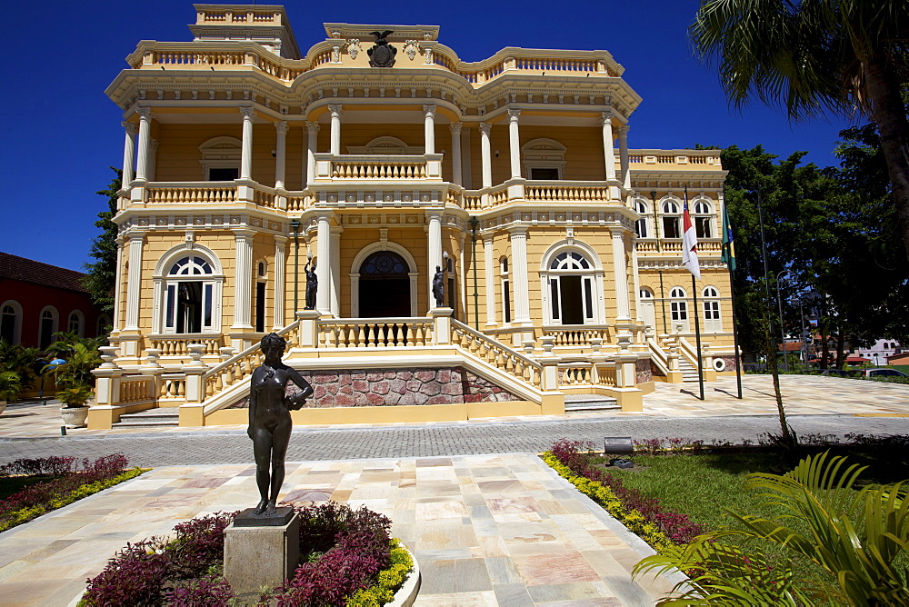 The Rio Negro Palace in the center of Manaus was the old house of the governor, Manaus, Brazil, South America