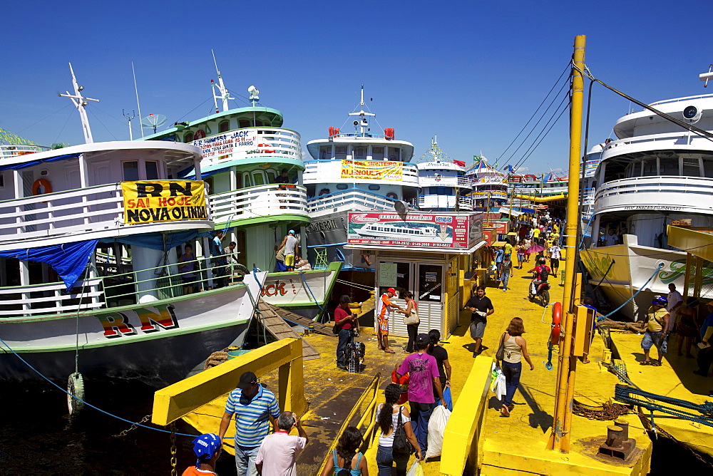 Boats leaving for Belem and Santarem, Manaus, Brazil, South America