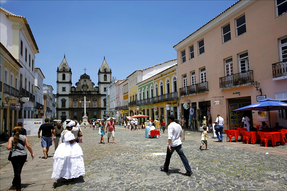 The Sao Francisco church in the district of Pelourinho, UNESCO World Heritage Site, Salvador de Bahia, Brazil, South America