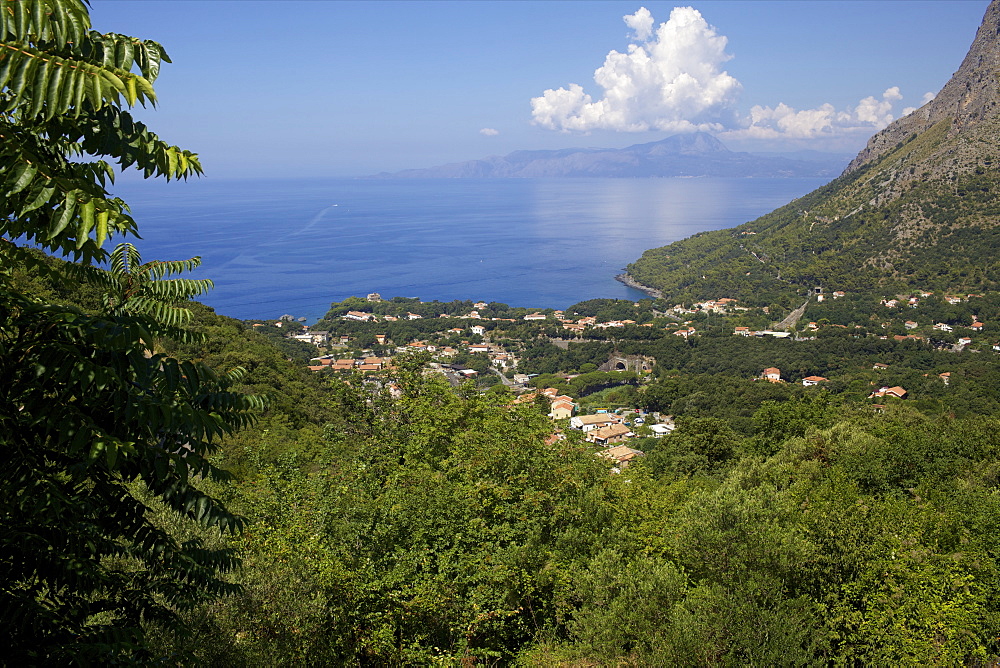 View of the coast, Maratea, Tyrrhenian Sea, Basilicata, Italy, Europe