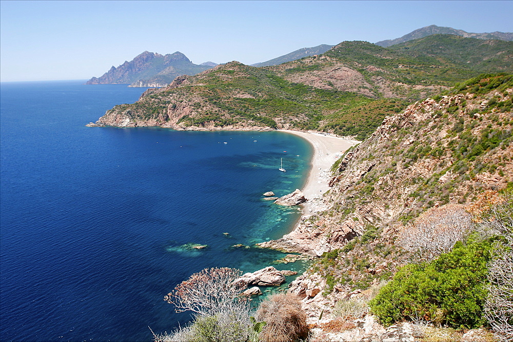 The Sagone Gulf near Ajaccio, Corsica, France, Mediterranean, Europe