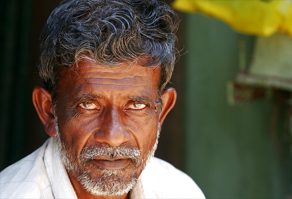 A man in the streets of Chennai, Tamil Nadu, India, Asia