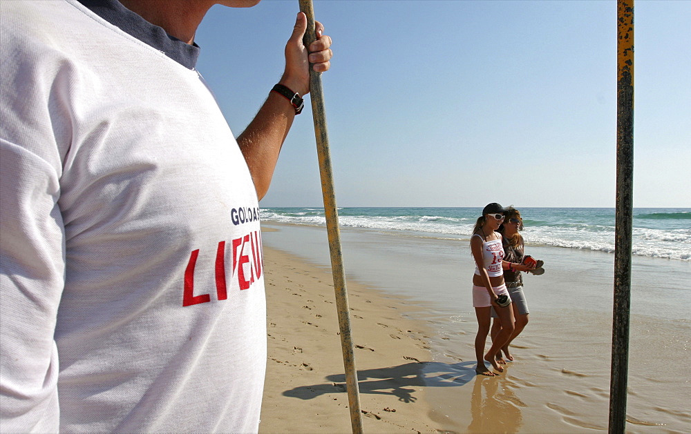 A life guard on the Gold Coast in the city of Surfers Paradise, Queensland, Australia, Pacific