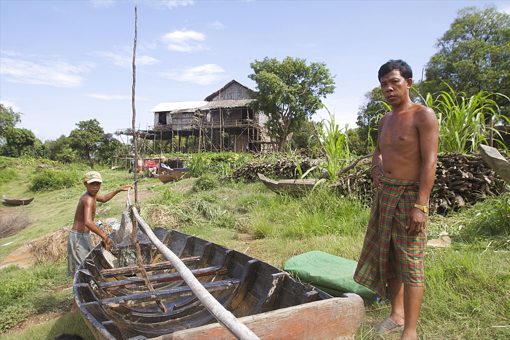 In the village of Kompong Phluk, on Tonle Sap Lake, near Siem Reap, Cambodia, Indochina, Southeast Asia, Asia