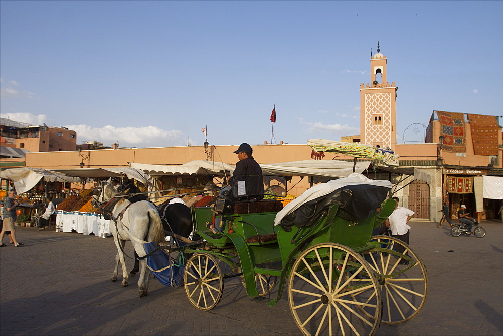 On the Djemaa el Fna, Marrakech, Morocco, North Africa, Africa