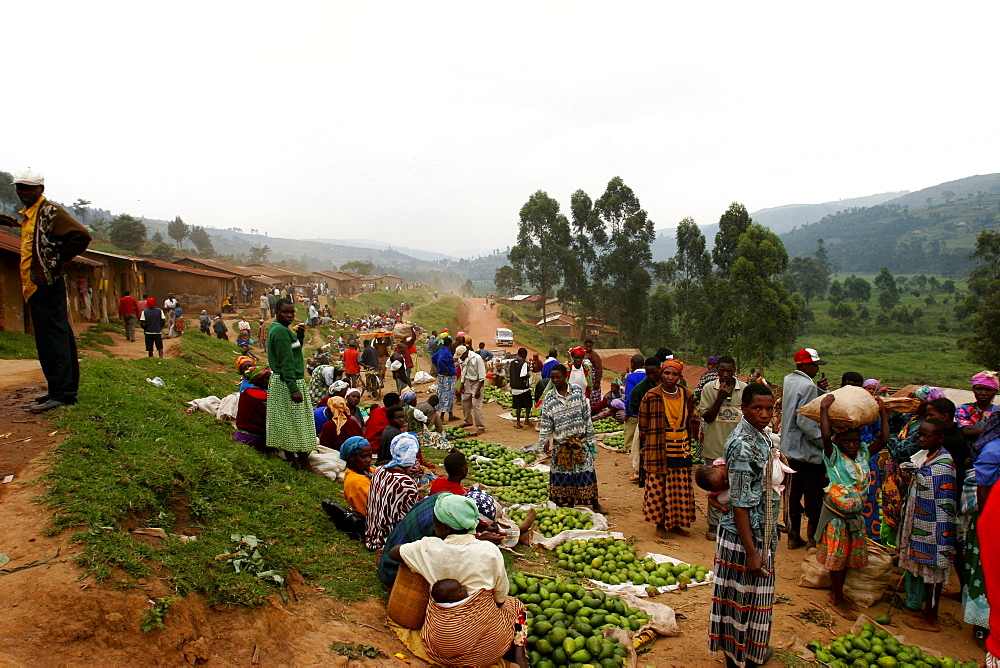 The Bukanga market in the west of Uganda, East Africa, Africa