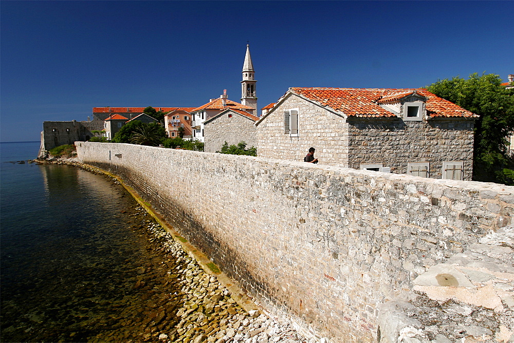 The walls of Budva, Montenegro, Europe