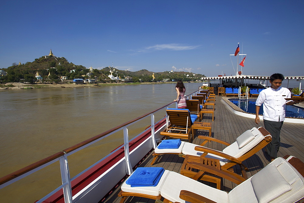 The Road to Mandalay cruise boat, in Mandalay, Myanmar (Burma), Asia