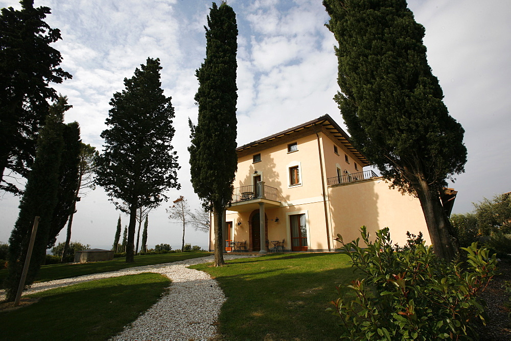 One house of the Hotel Relais Borgo Brufa, Umbria, Italy, Europe