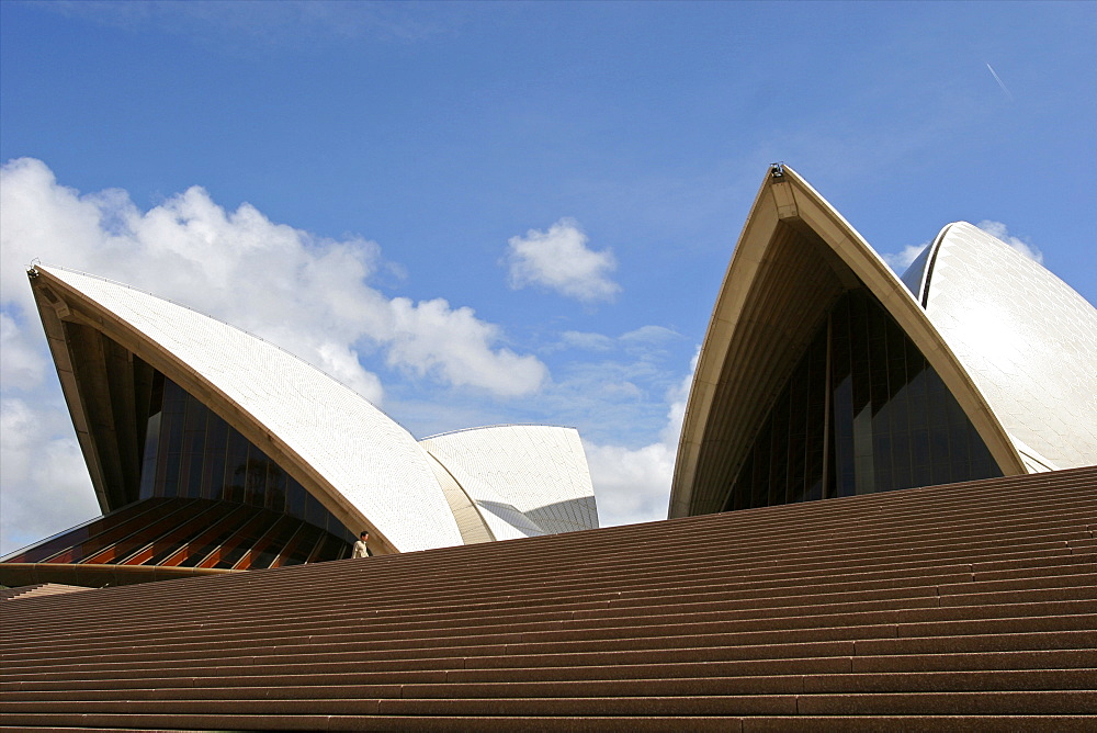 Stairs of the Sydney Opera House, UNESCO World Heritage Site, Sydney, New South Wales, Australia, Pacific