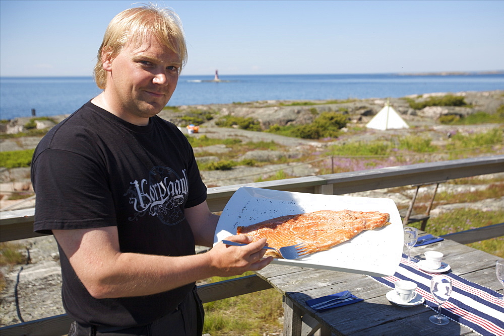 Salmon is one of the favorite specialities of the Aland archipelago, Finland, Scandinavia, Europe