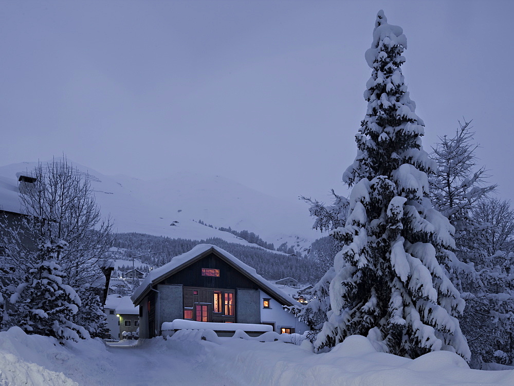 Alpine Villa, Zuoz, Engadine, Switzerland, Europe