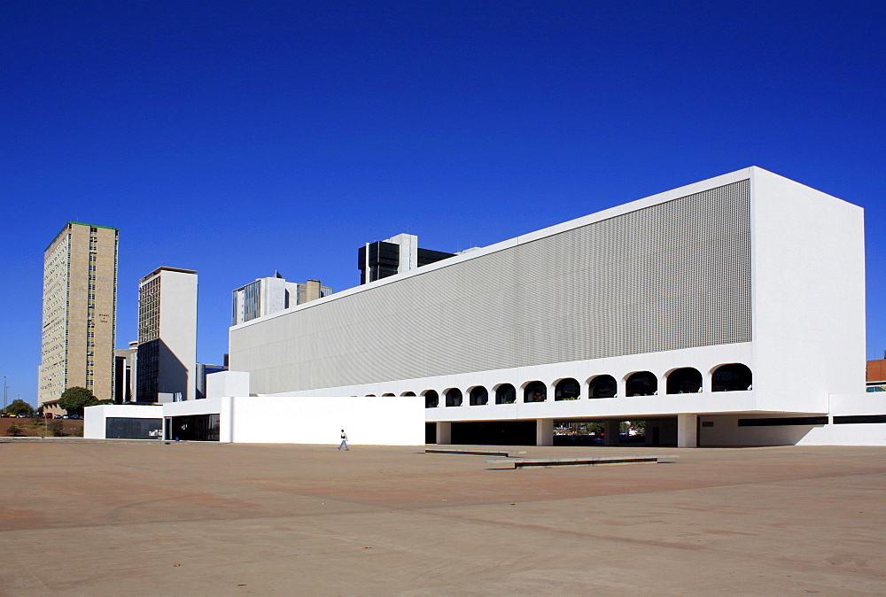 National Library, architect Oscar Niemeyer, Brasilia, Brazil, South America