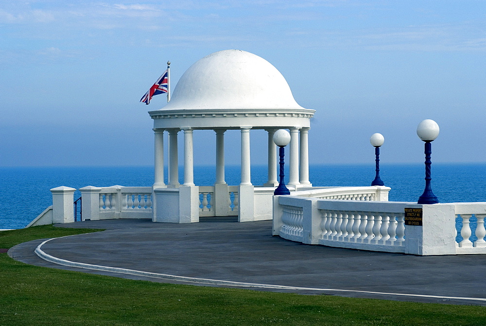 View out to sea near the De la Warr Pavilion, Bexhill-on-Sea, East Sussex, England, United Kingdom, Europe