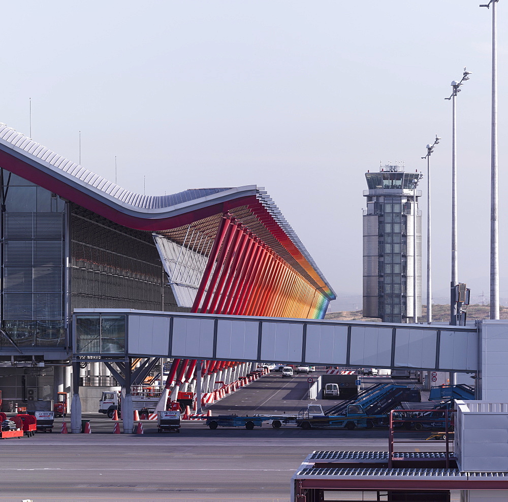 New Terminal Building,architects Rogers Stirk and Harbour, Barajas Airport, Madrid, Spain, Europe