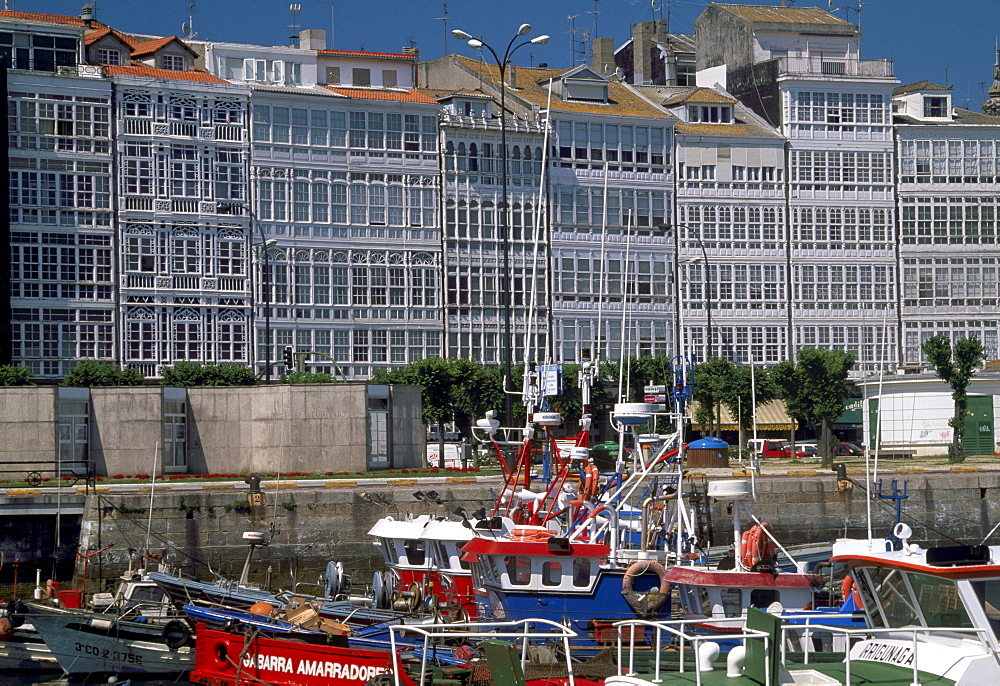 Avenida de la Marina, A Coruna, Galicia, Spain, Europe