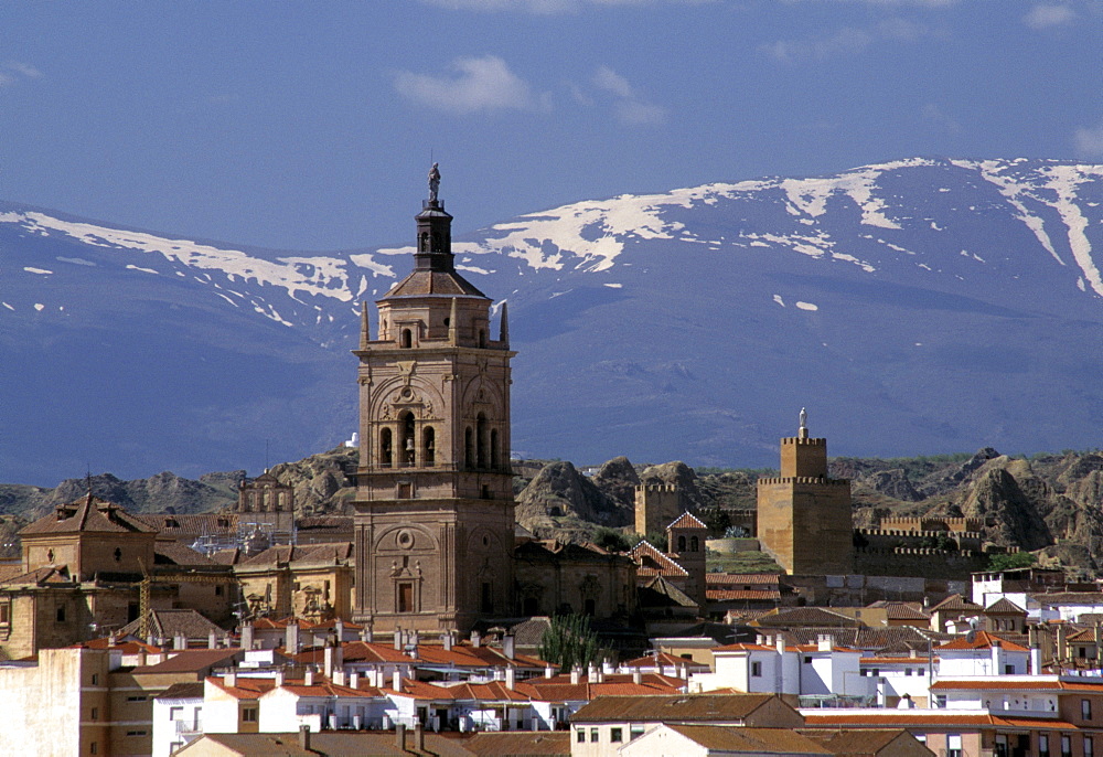 Guadix and Sierra Nevada, Andalucia, Spain, Europe