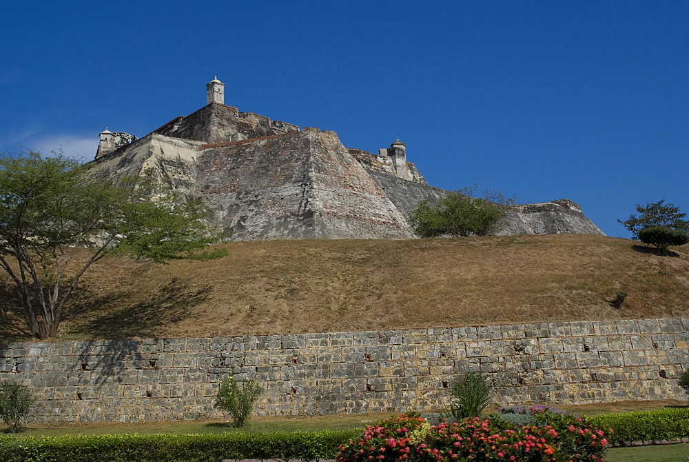 Fort San Felipe, originally built in the 17th century, UNESCO World Heritage Site, Cartagena de Indias, Colombia, South America