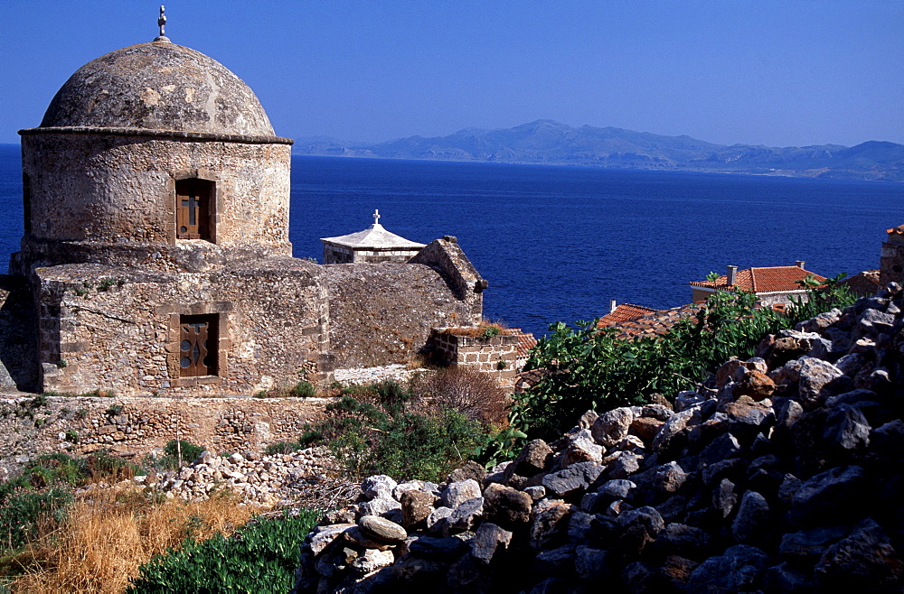 Chapel, Monemvasia, Peloponnese, Greece, Europe