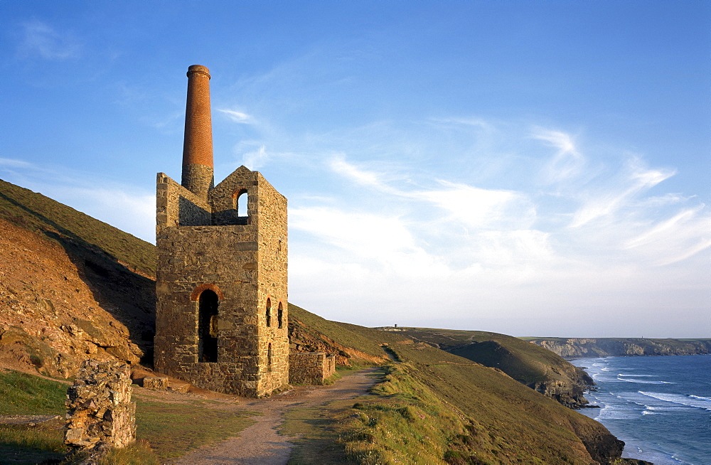 Wheal Coates Engine House, UNESCO World Heritage Site, St. Agnes, Cornwall, England, United Kingdom, Europe