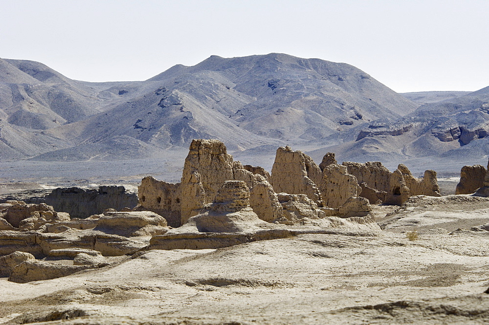 Jiaohe city ruins near Turfan, Xinjiang, China, Asia